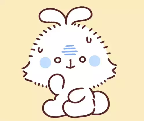 心配するウサギ