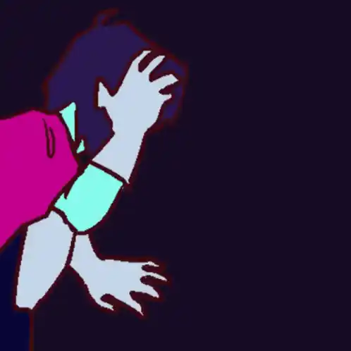 Akira Deltarune Kris - Leave Me Alone Meme