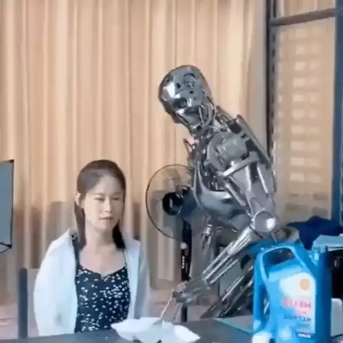 Algorithm Terminator: Robot Force-Feeds Woman