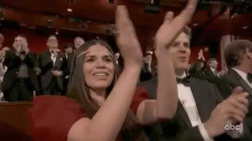 America Ferrera Clapping at the Academy Awards