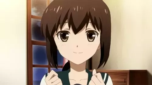 Fubuki's Happy Reaction in Kantai Collection Anime