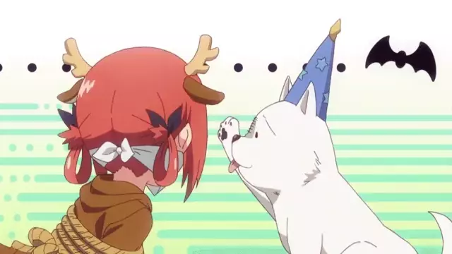 Cute Dog Licks Anime Character