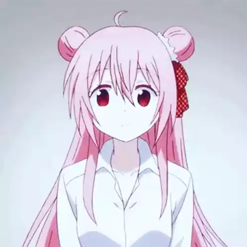 Pink-Haired Anime Girl Thinking