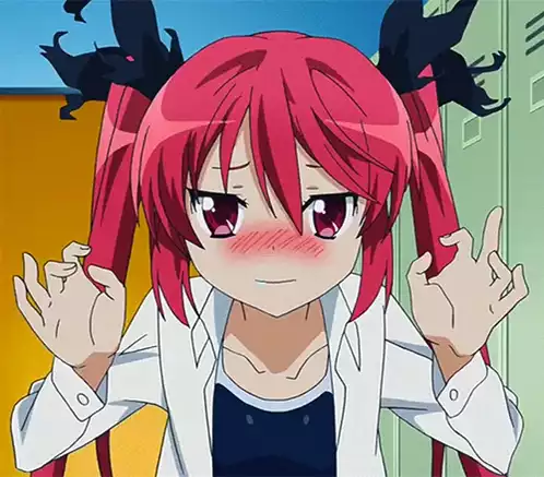 Blushing Anime Waifu