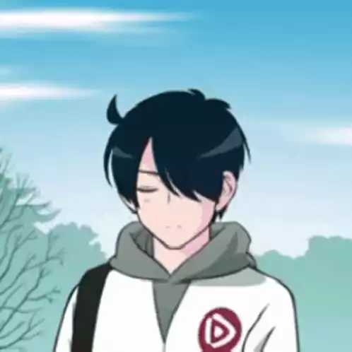 Animated Boy's Moment of Appreciation