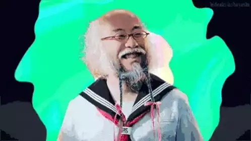 Japanese Man in Sailor Suit Posing