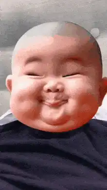 Chubby Baby Making Funny Face