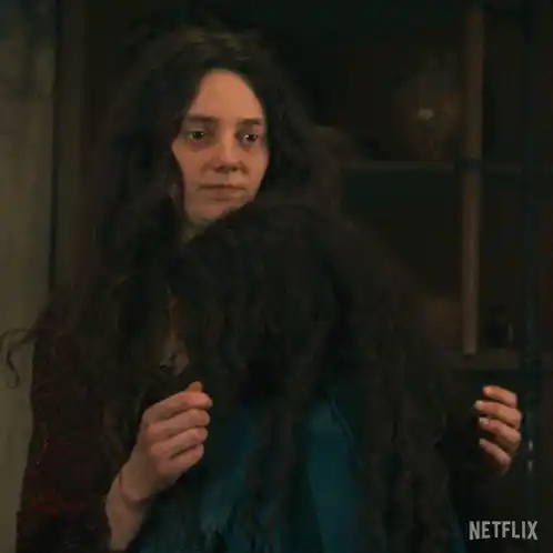 Tanya Reynolds' Awkward Hug in The Decameron
