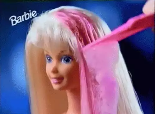 Barbie Doll with Pink Hair