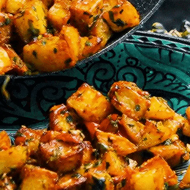 Batata Harra Being Served