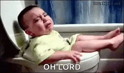 Crying Baby in Toilet