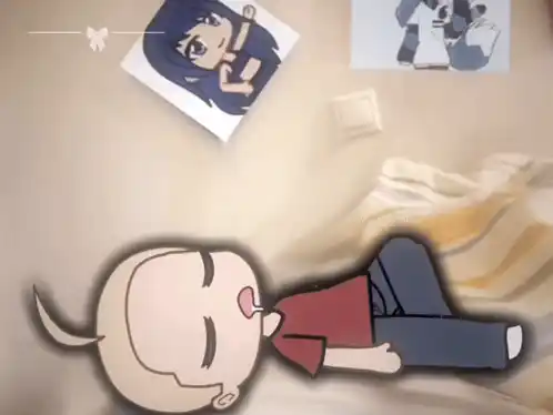 Bellathewolf Gacha Character Sleeping