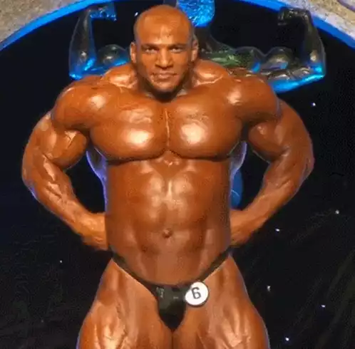 Big Ramy Posing Lat Spread