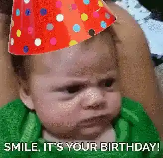 Baby's Birthday Smile