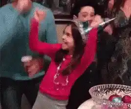 Excited Birthday Girl Celebration