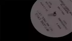 Black White Vinyl Record Label