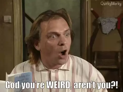 Bottom: Richie's 'God You're Weird' Reaction