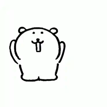 Cute Cartoon Bear Bows Down
