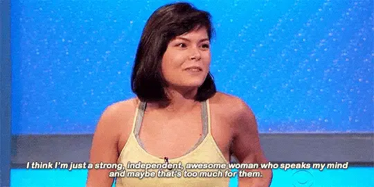 Bridgette - I think I'm just a strong, independent, awesome woman who speaks my mind and maybe that's too much for them.