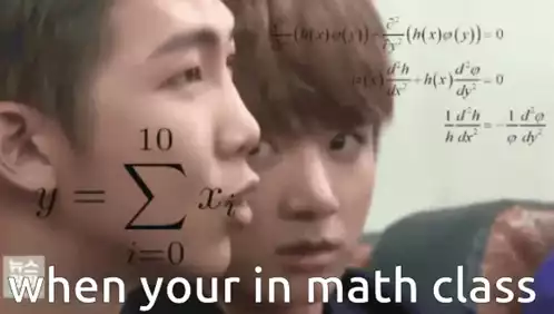 BTS Meme: Confused in Math Class