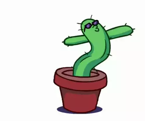 Dancing Cactus with Sunglasses