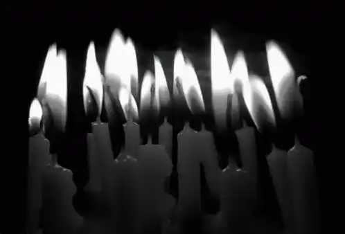 Flickering Candle Light in the Dark
