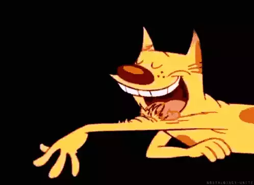 Catdog Laughing and Playing