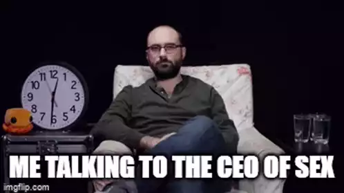Me Talking To The CEO Of Sex Meme