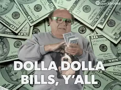Danny DeVito Throwing Money - Dolla Dolla Bills