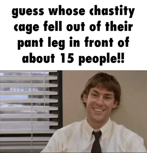 Chastity Cage Jim Halpert