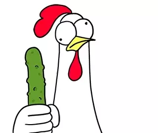 Chicken Bro Cuts a Pickle