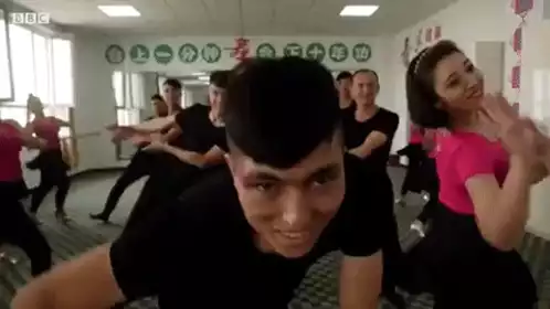 Energetic China Dance Practice