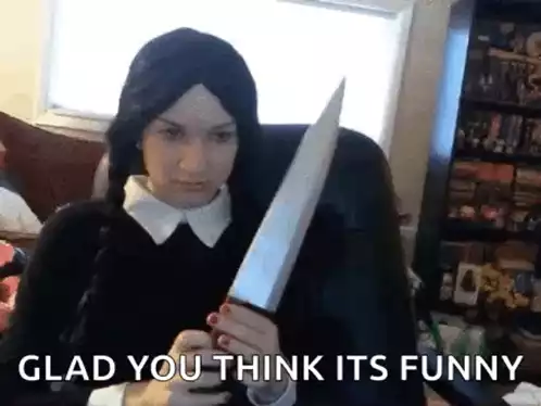Chrisscreama Wednesday Addams: Funny Reaction