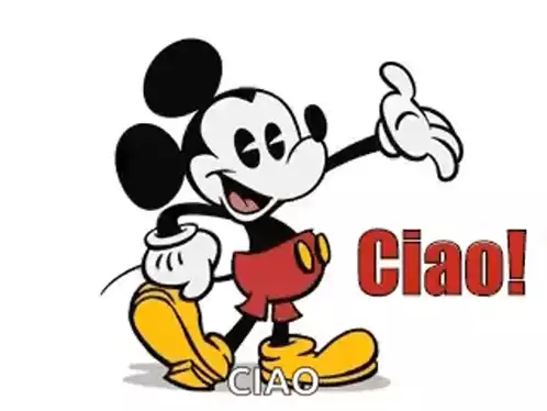 Mickey Mouse Says Ciao Hi