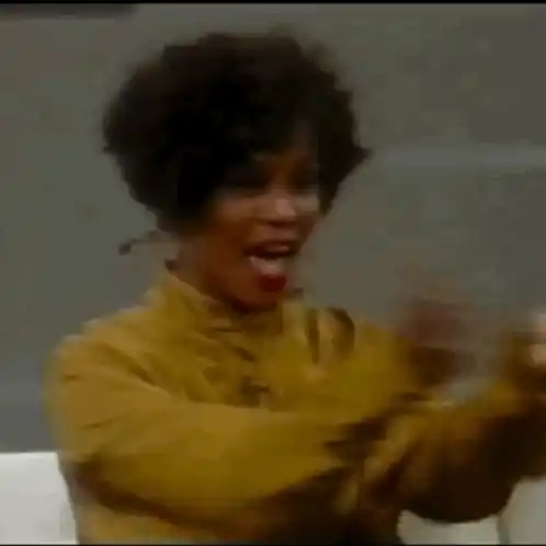 Whitney Houston Clapping Enthusiastically