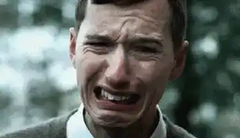 Confounded Man Crying