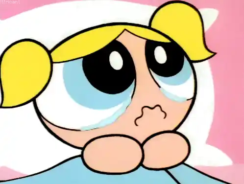Bubbles from Powerpuff Girls Crying