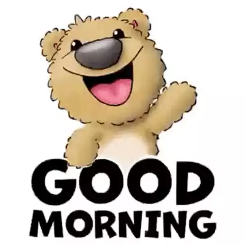Cute Teddy Bear Good Morning