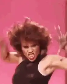 Funny Woman's Energetic Dance Performance