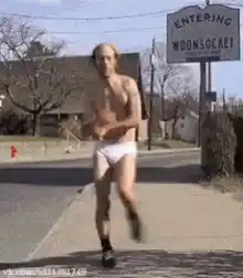 Man Dancing in Undies in Woonsocket
