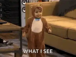 Dancing Kid in Bear Costume