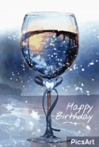Dee Dee's Happy Birthday Glass