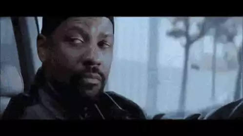 Denzel Washington in Car