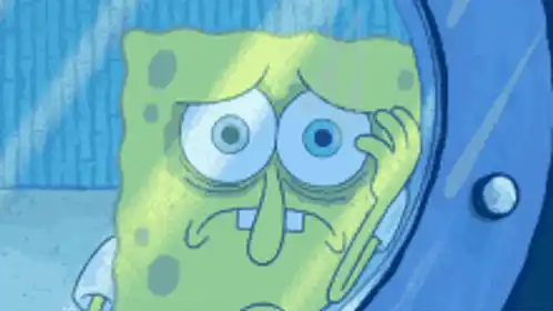 Depressed Spongebob: Sad Reaction