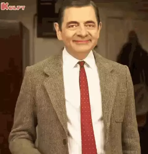 Mr. Bean يضحك