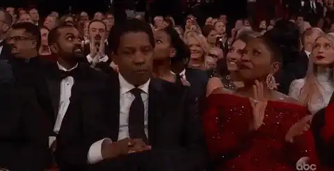 Denzel Washington's Disappointed Oscars Reaction