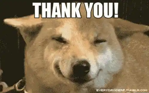 Smiling Dog Says Thank You