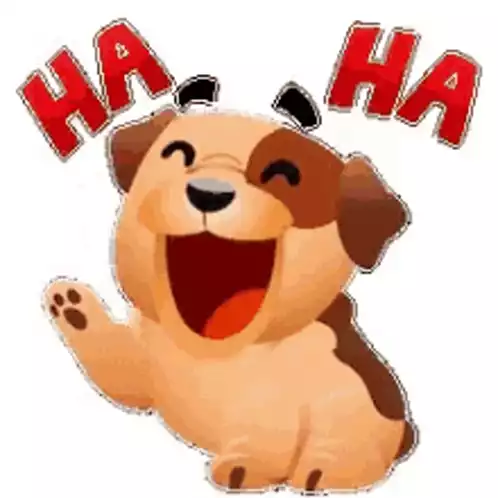 Happy Cartoon Doggie Waving