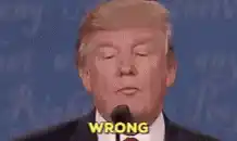 Donal Trump Says Wrong