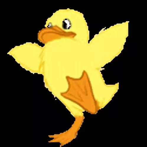 Cute Duck Waddle Cartoon